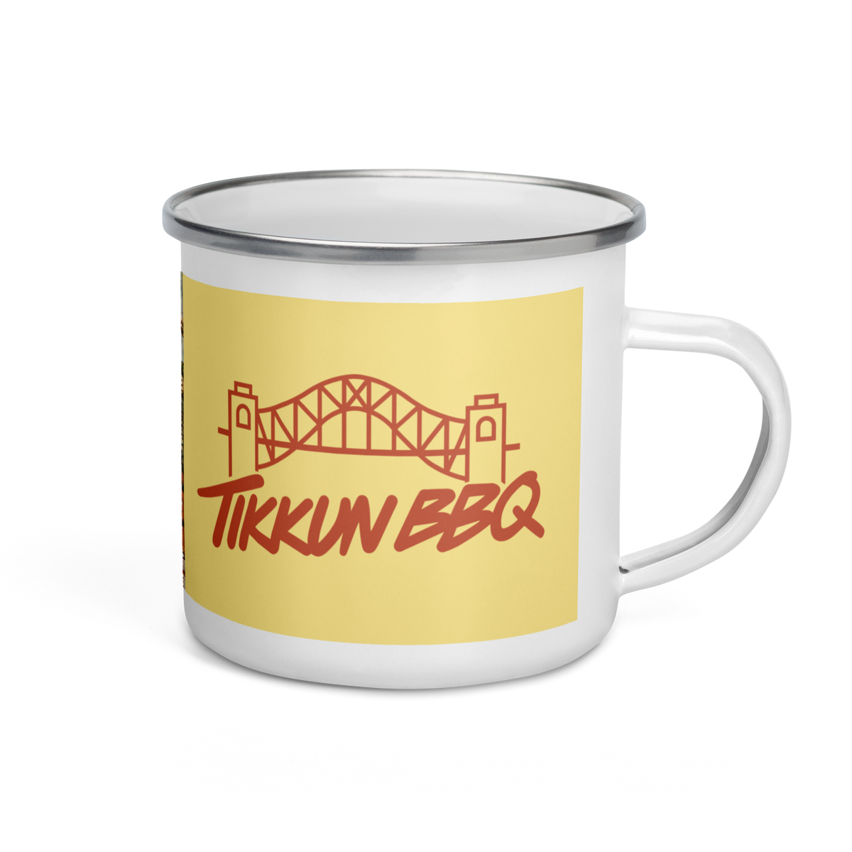 Tikkun BBQ 12 oz Enamel Mug